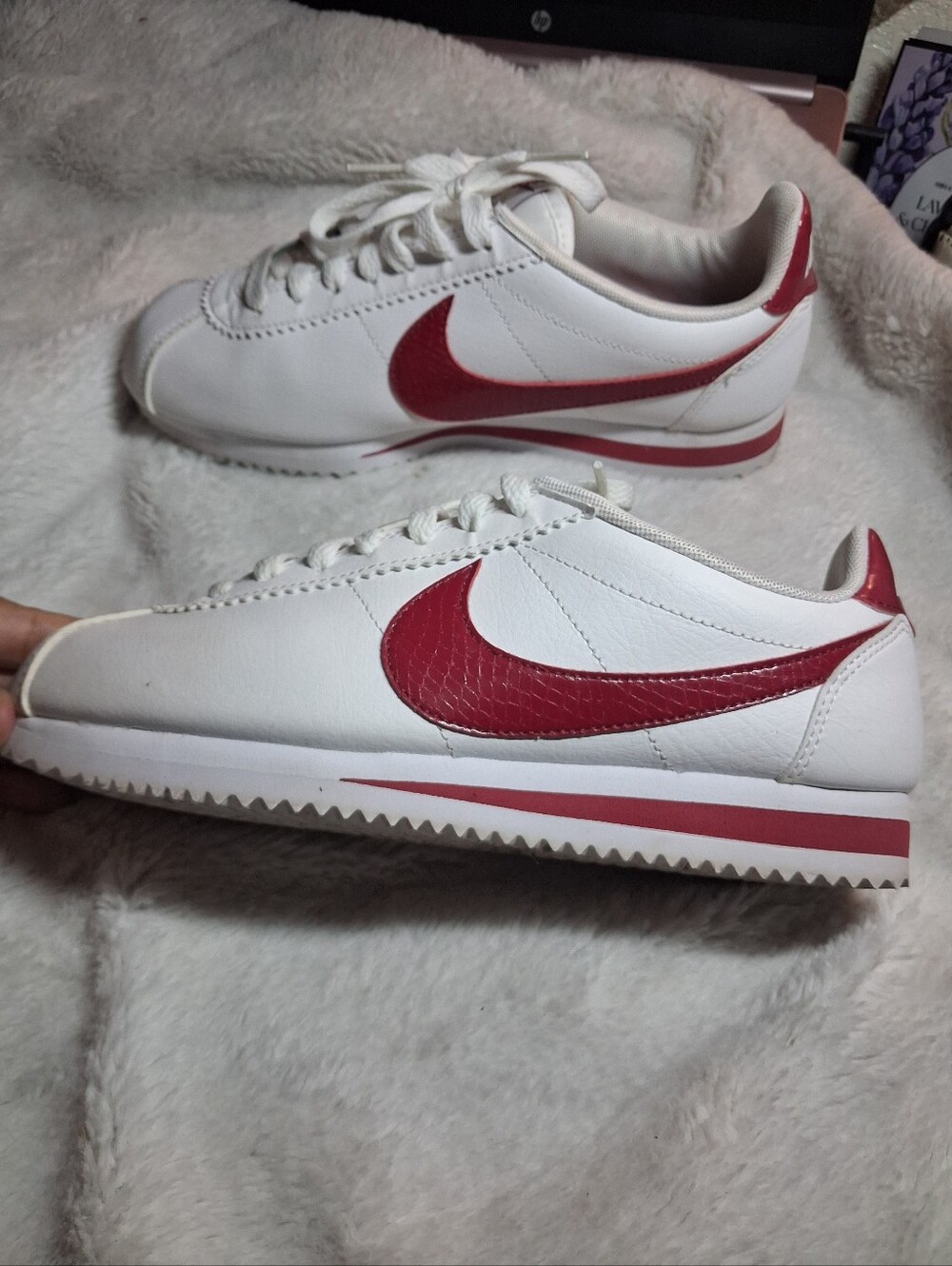 Nike Classic Cortez White with Red Swoosh
